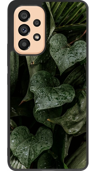 Samsung Galaxy A53 5G Case Hülle - Silikon schwarz Spring 23 fresh plants