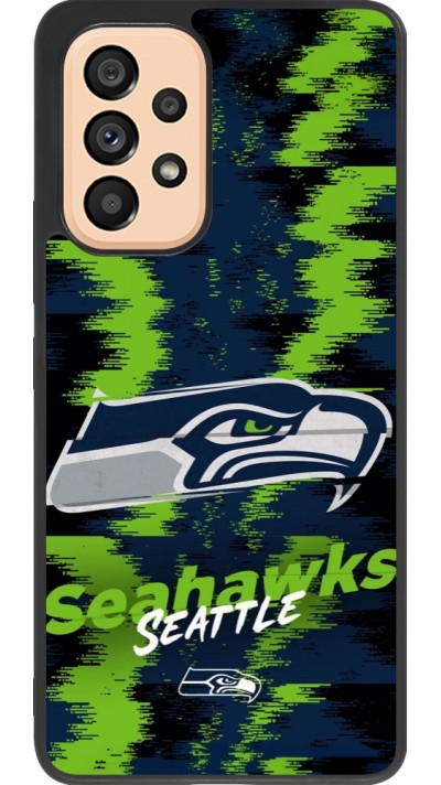 Samsung Galaxy A53 5G Case Hülle - Silikon schwarz Super Bowl 26 Seattle 2