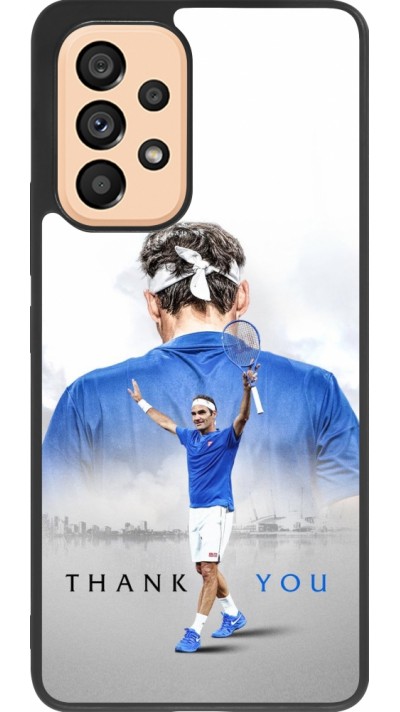 Samsung Galaxy A53 5G Case Hülle - Silikon schwarz Thank you Roger