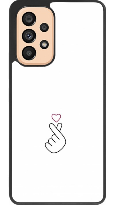 Samsung Galaxy A53 5G Case Hülle - Silikon schwarz Valentine 2024 heart by Millennials