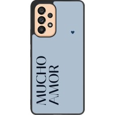 Samsung Galaxy A53 5G Case Hülle - Silikon schwarz Valentine 2024 mucho amor azul