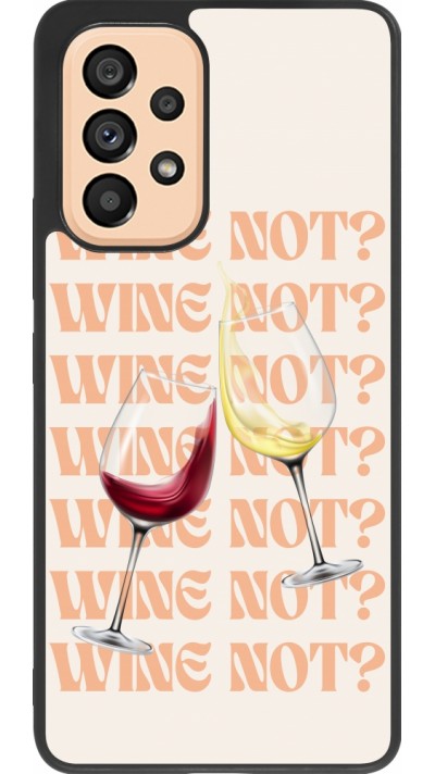 Samsung Galaxy A53 5G Case Hülle - Silikon schwarz Wine not