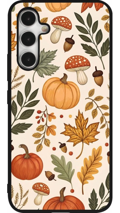 Samsung Galaxy A54 Case Hülle - Silikon schwarz Autumn 25 Autumn pattern