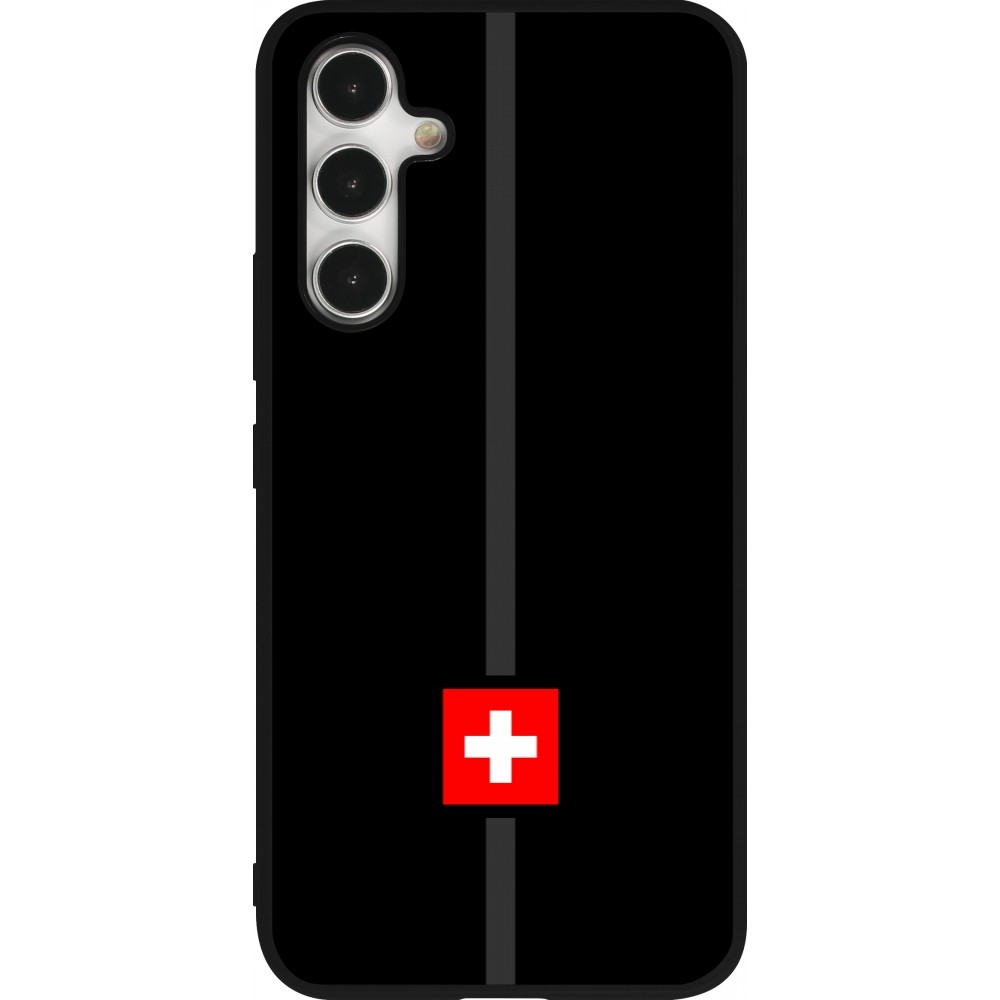 Samsung Galaxy A54 Case Hülle - Silikon schwarz Kanton CH schwarz