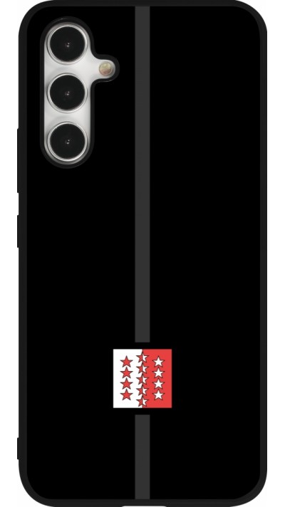 Samsung Galaxy A54 Case Hülle - Silikon schwarz Kanton VS schwarz