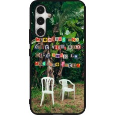 Samsung Galaxy A54 Case Hülle - Silikon schwarz Chairs DTMF