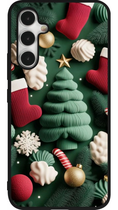 Samsung Galaxy A54 Case Hülle - Silikon schwarz Christmas 25 Christmas textiles