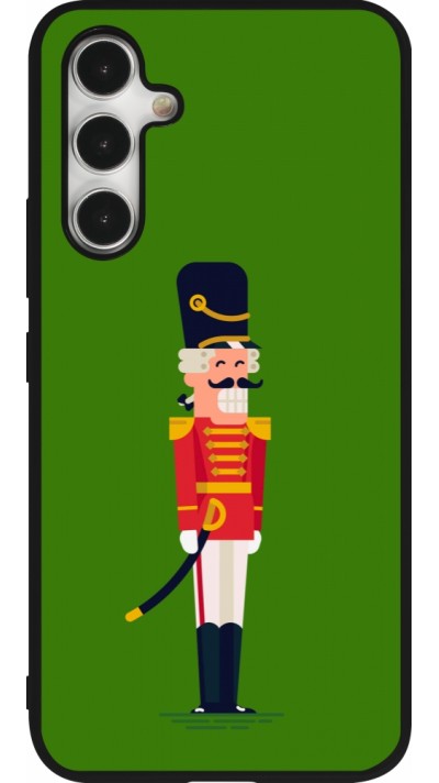 Samsung Galaxy A54 Case Hülle - Silikon schwarz Christmas 25 Nutcracker Green