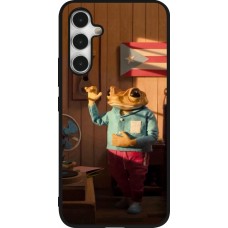 Samsung Galaxy A54 Case Hülle - Silikon schwarz Dancing frog DTMF