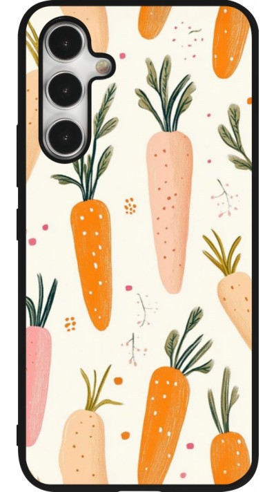 Samsung Galaxy A54 Case Hülle - Silikon schwarz Easter 2026 Illustration carrots