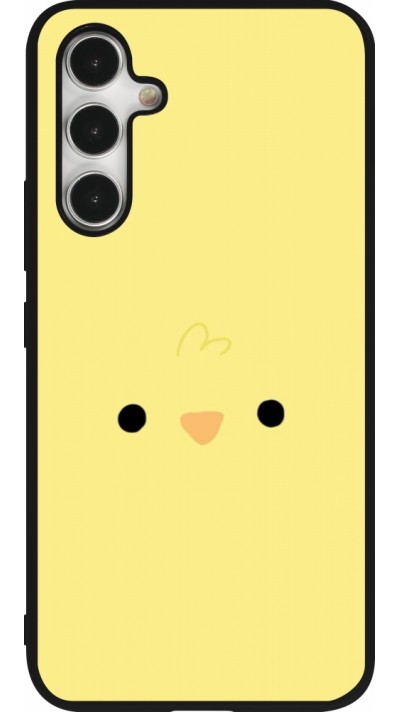 Samsung Galaxy A54 Case Hülle - Silikon schwarz Easter 2026 Little chicken