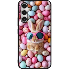 Samsung Galaxy A54 Case Hülle - Silikon schwarz Easter 2026 Rabbit fun