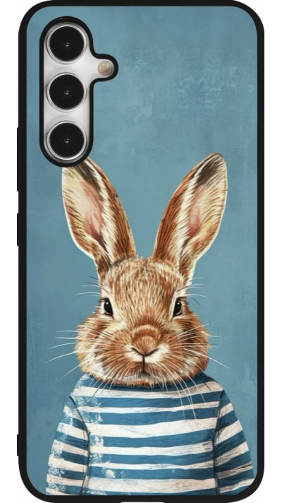 Samsung Galaxy A54 Case Hülle - Silikon schwarz Easter 2026 Rabbit navy