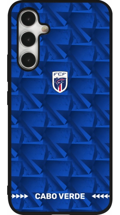 Samsung Galaxy A54 Case Hülle - Silikon schwarz Kap Verde 2026 personalisierbares Fussballtrikot