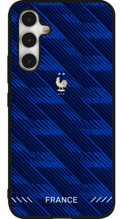 Samsung Galaxy A54 Case Hülle - Silikon schwarz Frankreich 2026 personalisierbares Fussballtrikot