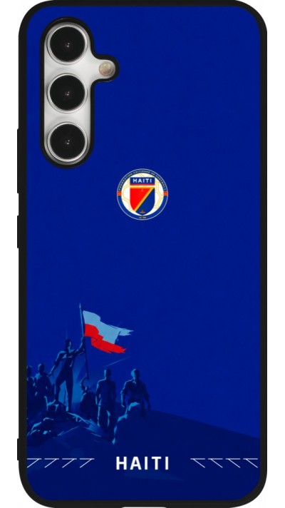 Samsung Galaxy A54 Case Hülle - Silikon schwarz Haiti 2026 personalisierbares Fussballtrikot