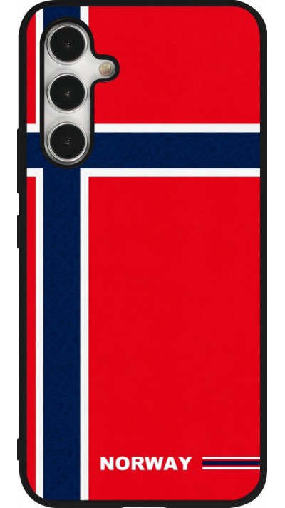 Samsung Galaxy A54 Case Hülle - Silikon schwarz Norwegen 2026 personalisierbares Fussballtrikot