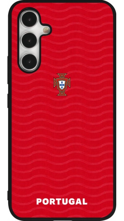 Samsung Galaxy A54 Case Hülle - Silikon schwarz Portugal 2026 personalisierbares Fussballtrikot