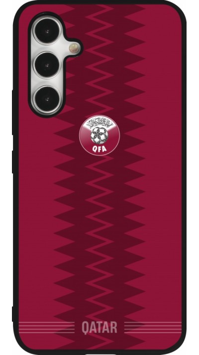 Samsung Galaxy A54 Case Hülle - Silikon schwarz Qatar 2026 personalisierbares Fussballtrikot