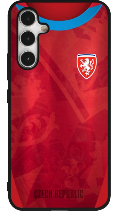 Samsung Galaxy A54 Case Hülle - Silikon schwarz Tschechische Republik personalisierbares Fussballtrikot