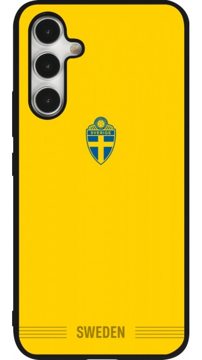 Samsung Galaxy A54 Case Hülle - Silikon schwarz Schweden 2026 personalisierbares Fussballtrikot