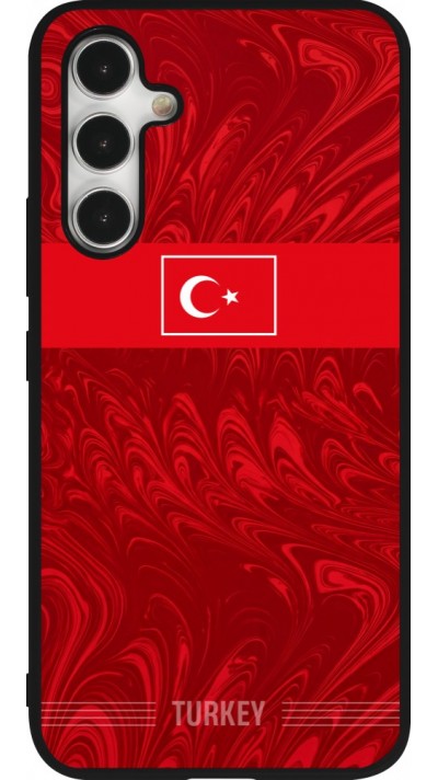 Samsung Galaxy A54 Case Hülle - Silikon schwarz Türkei 2026 personalisierbares Fussballtrikot