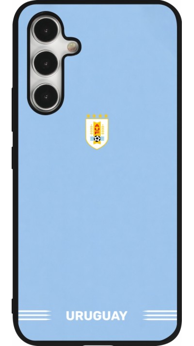 Samsung Galaxy A54 Case Hülle - Silikon schwarz Uruguay 2026 personalisierbares Fussballtrikot