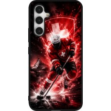 Samsung Galaxy A54 Case Hülle - Silikon schwarz Hockey World Championship Player