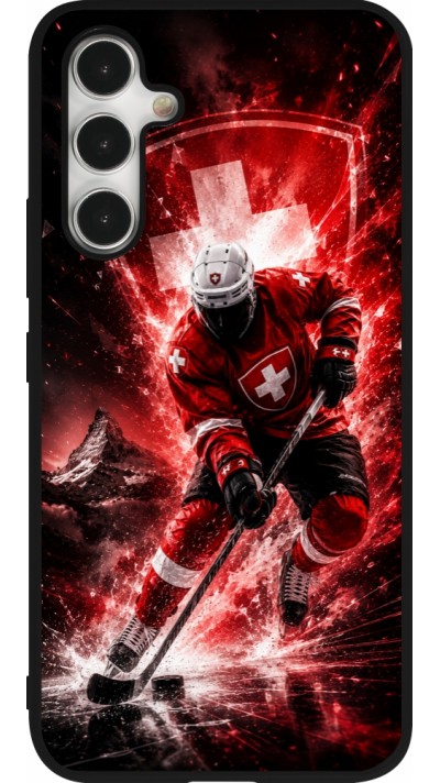 Samsung Galaxy A54 Case Hülle - Silikon schwarz Hockey World Championship Player