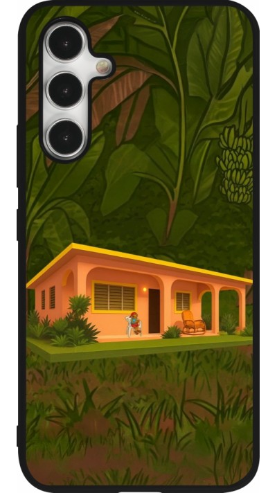 Samsung Galaxy A54 Case Hülle - Silikon schwarz Benitos house DTMF