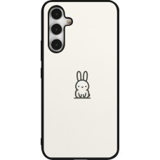 Samsung Galaxy A54 Case Hülle - Silikon schwarz Minimal Häschen Süße