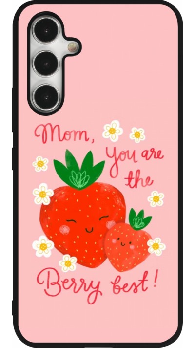 Samsung Galaxy A54 Case Hülle - Silikon schwarz Mom 2026 Berry best