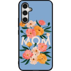 Coque Samsung Galaxy A54 5G - Silicone rigide noir Mom 2026 Flowers