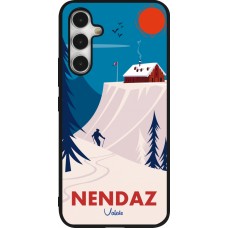Samsung Galaxy A54 Case Hülle - Silikon schwarz Nendaz Cabane Ski