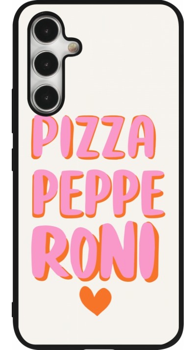 Samsung Galaxy A54 Case Hülle - Silikon schwarz Pizza pepperoni 2026