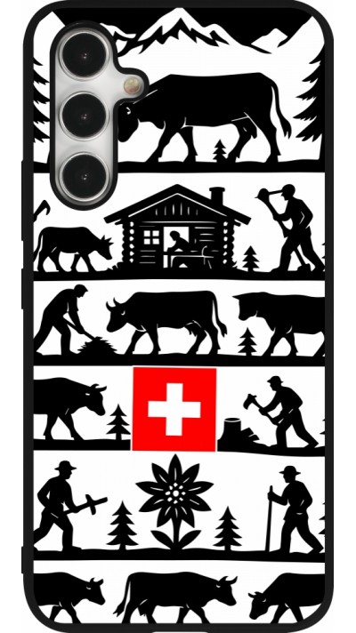 Samsung Galaxy A54 Case Hülle - Silikon schwarz Poya Schweiz 1