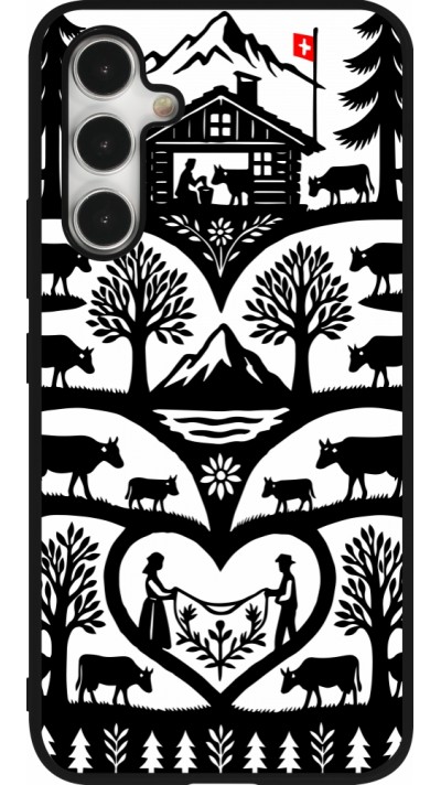 Samsung Galaxy A54 Case Hülle - Silikon schwarz Poya Schweiz 2