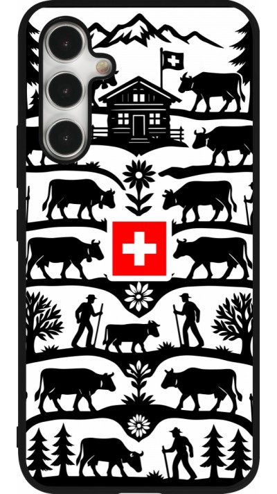 Samsung Galaxy A54 Case Hülle - Silikon schwarz Poya Schweiz 3