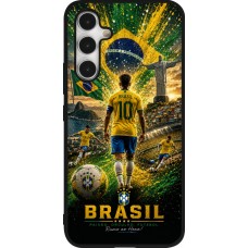 Samsung Galaxy A54 Case Hülle - Silikon schwarz Fussball Brasilien splash 2026
