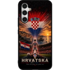 Samsung Galaxy A54 Case Hülle - Silikon schwarz Fussball Kroatien splash 2026