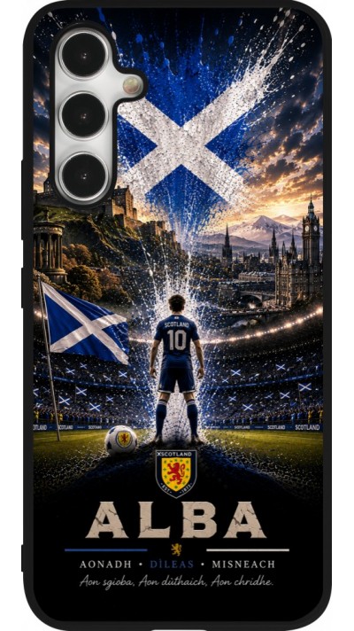 Samsung Galaxy A54 Case Hülle - Silikon schwarz Fussball Schottland splash 2026