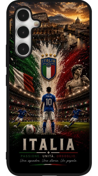 Samsung Galaxy A54 Case Hülle - Silikon schwarz Fussball Italien splash 2026