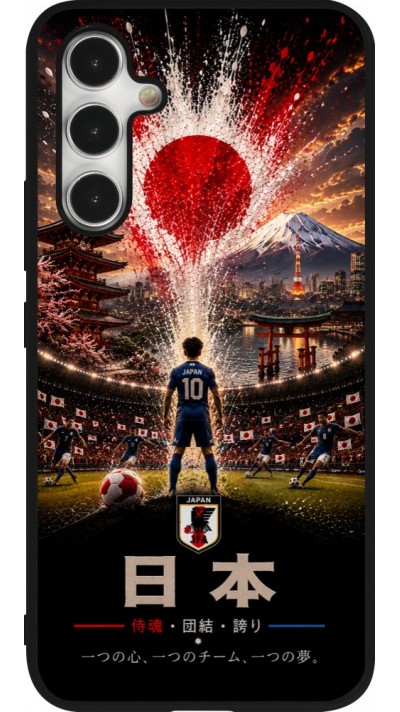Samsung Galaxy A54 Case Hülle - Silikon schwarz Fussball Japan splash 2026