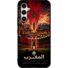 Samsung Galaxy A54 Case Hülle - Silikon schwarz Fussball Marokko splash 2026