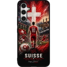 Samsung Galaxy A54 Case Hülle - Silikon schwarz Fussball Suisse splash 2026