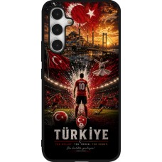 Samsung Galaxy A54 Case Hülle - Silikon schwarz Fussball Türkei splash 2026