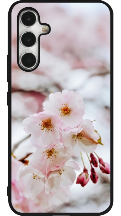 Samsung Galaxy A54 Case Hülle - Silikon schwarz Cherry tree Spring 2026