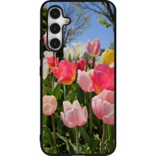 Samsung Galaxy A54 Case Hülle - Silikon schwarz Tulips Spring 2026