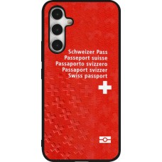 Samsung Galaxy A54 Case Hülle - Silikon schwarz Swiss Passport