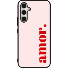 Samsung Galaxy A54 Case Hülle - Silikon schwarz Valentine 2024 amor